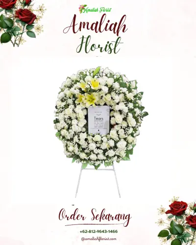 Krans Bunga Duka Cita di Ciseeng